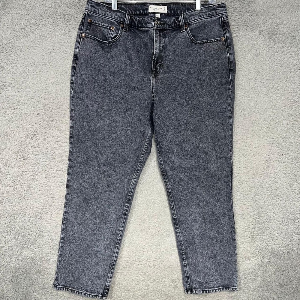 Abercrombie & Fitch Jeans Womens 32/14S (36x27) 90s Straight Mid Rise Curve Love